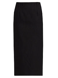 Contour Wool Midi-Skirt