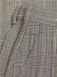 Glen Check Straight-Leg Trousers