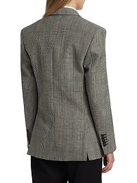 Glen Check Double-Breasted Blazer