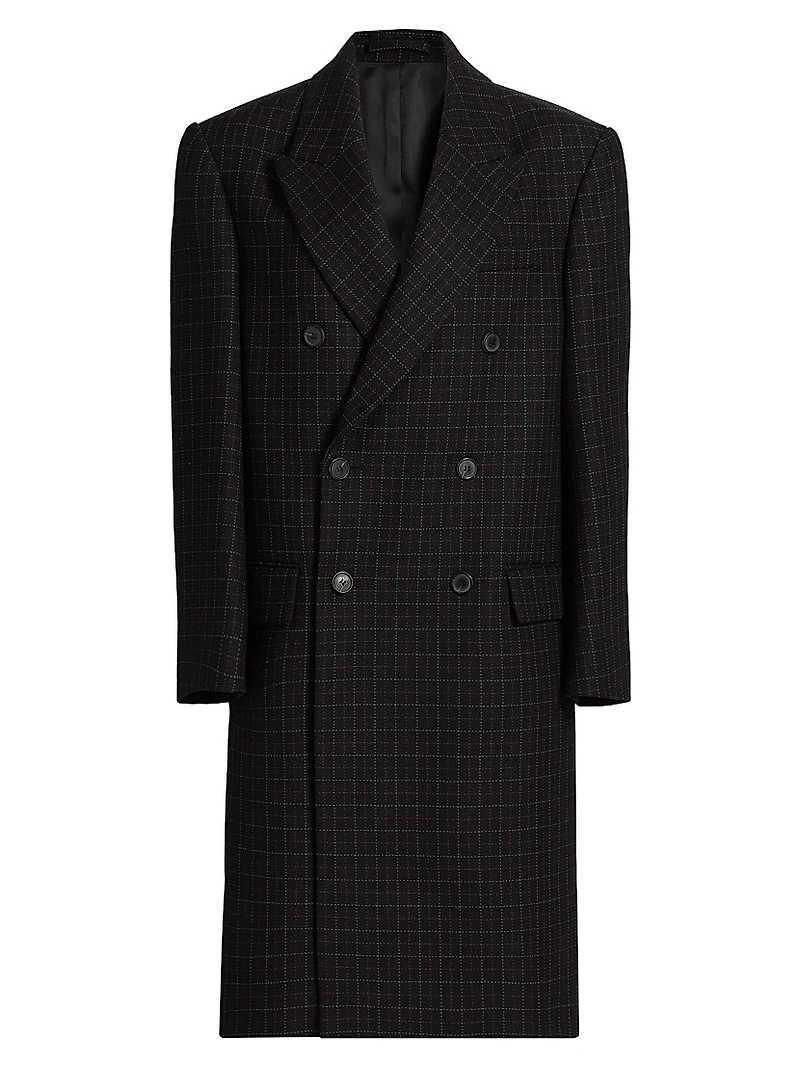 Oversized Double-Breasted Coat
