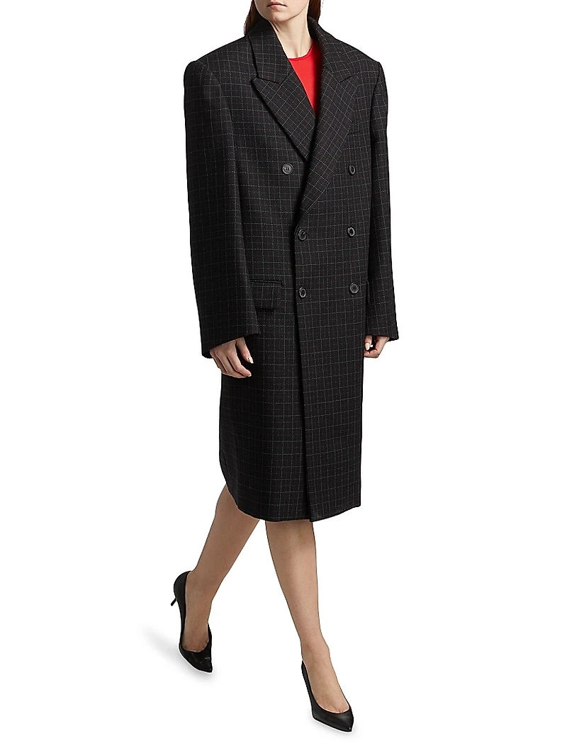Oversized Double-Breasted Coat