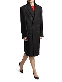 Oversized Double-Breasted Coat