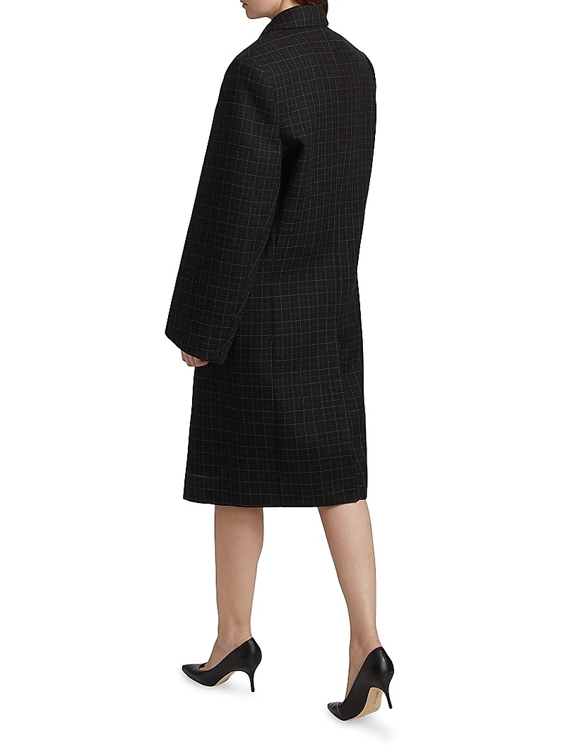 Oversized Double-Breasted Coat