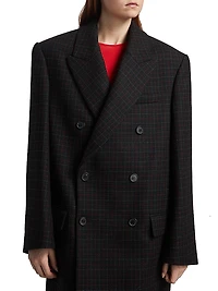 Oversized Double-Breasted Coat