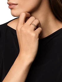 Pavéflex Band Ring 18K Rose Gold