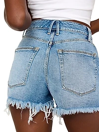Bombshell Embellished Denim Shorts