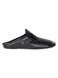 Leather Slip-On Mules