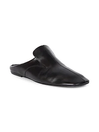 Leather Slip-On Mules