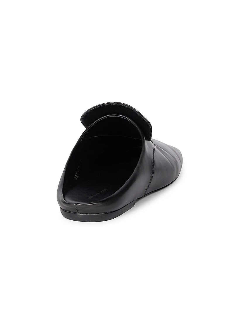 Leather Slip-On Mules