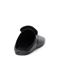 Leather Slip-On Mules