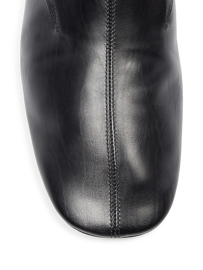 Leather Slip-On Mules