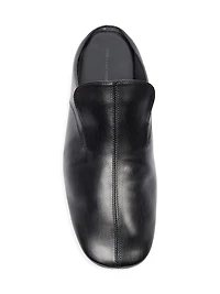 Leather Slip-On Mules