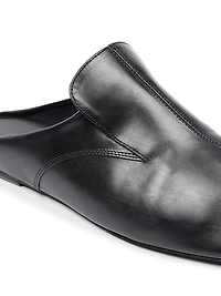 Leather Slip-On Mules