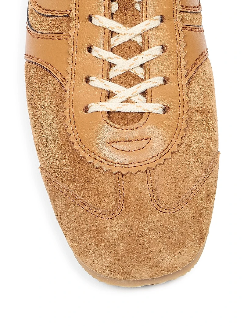 Retro Leather Low-Top Sneakers
