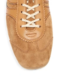 Retro Leather Low-Top Sneakers