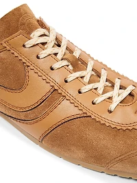 Retro Leather Low-Top Sneakers