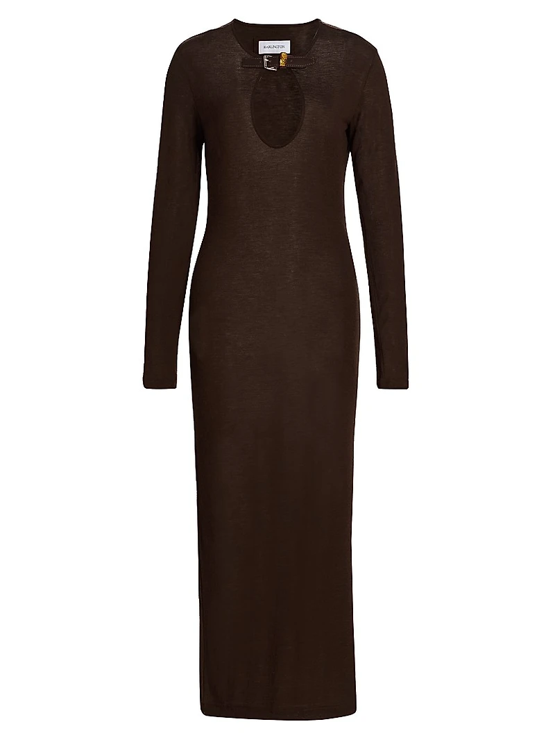 Cirrus Wool-Blend Jersey Midi-Dress