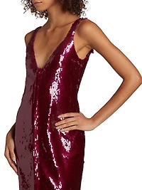 Kal Sequined Midi-Dress