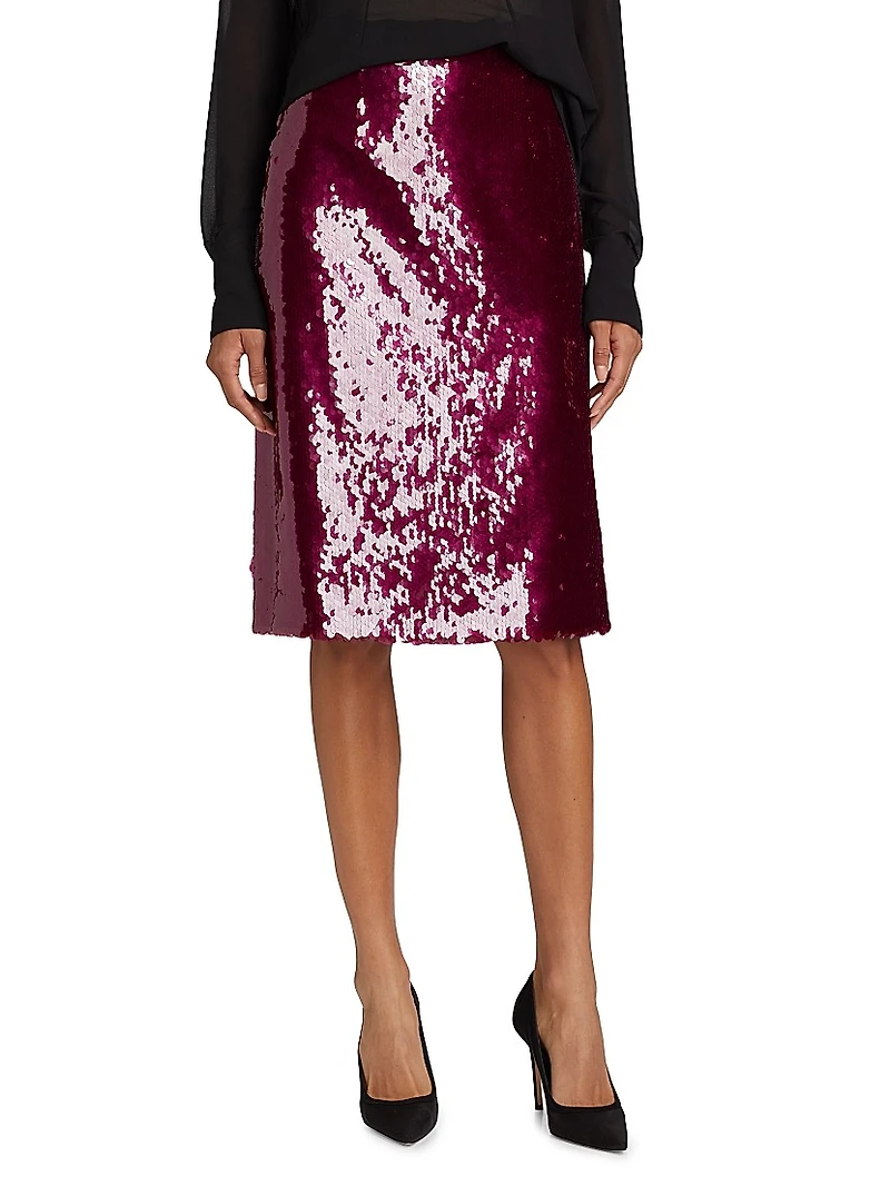 Este Sequined Midi-Skirt