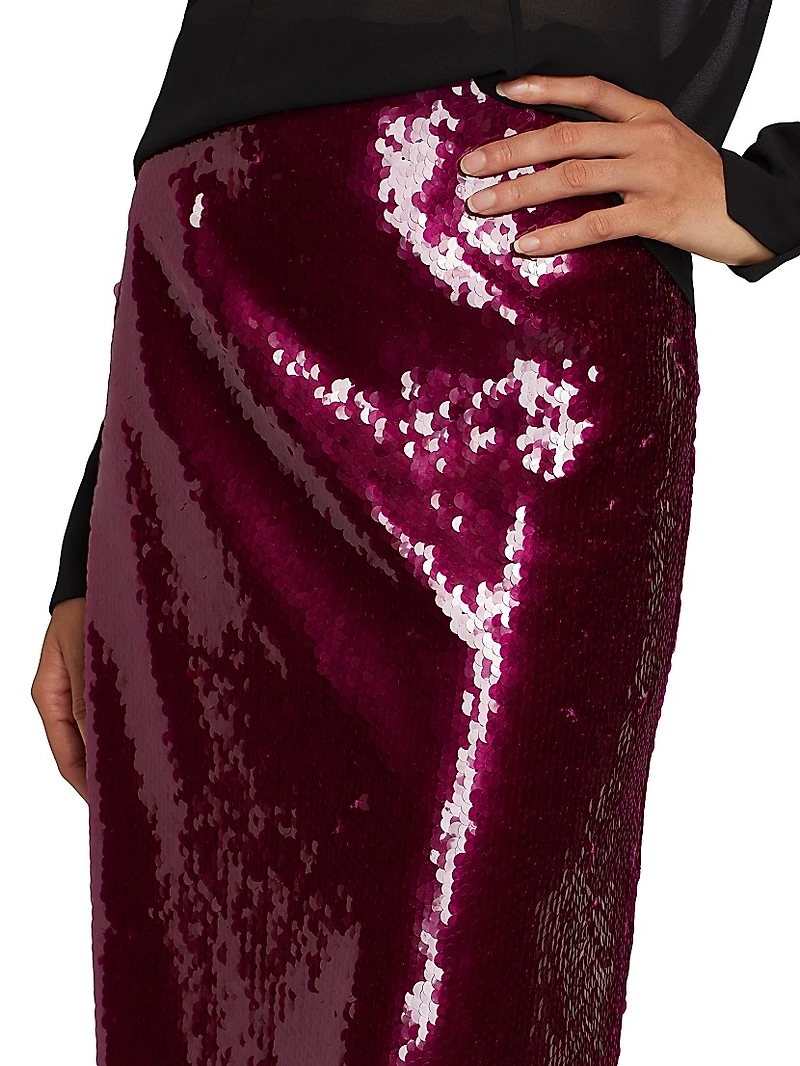 Este Sequined Midi-Skirt