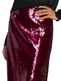 Este Sequined Midi-Skirt