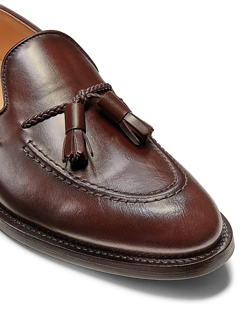 Leather Tassel Loafers