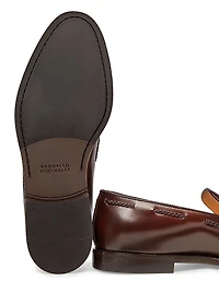 Leather Tassel Loafers