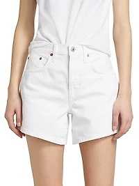Mid-Rise Denim Boy Shorts