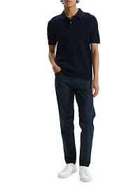 Cable-Knit Polo Shirt