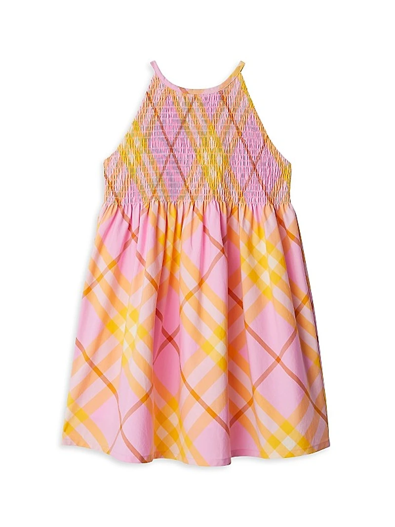 Little Girl's & Girl's Elsie Check Dress