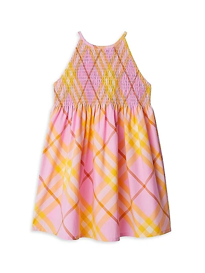 Little Girl's & Girl's Elsie Check Dress