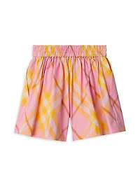 Baby Girl's,Little Girl's & Marcy Check Shorts