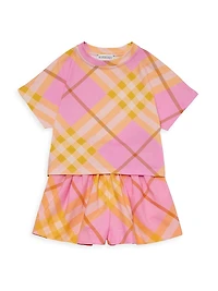 Baby Girl's,Little Girl's & Marcy Check Shorts