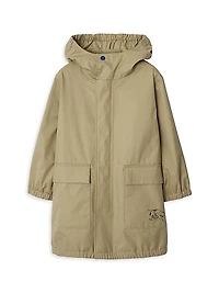 Little Boy's & Boy's Gabardine Rain Coat