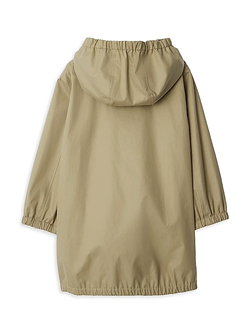 Little Boy's & Boy's Gabardine Rain Coat