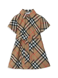 Baby Girl's, Little Girl's & Guilietta Check Shirtdress
