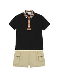 Little Boy's & Boy's Twill Cargo Shorts