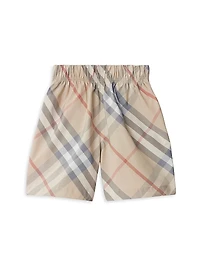 Little Boy's & Boy's Fabian Check Shorts