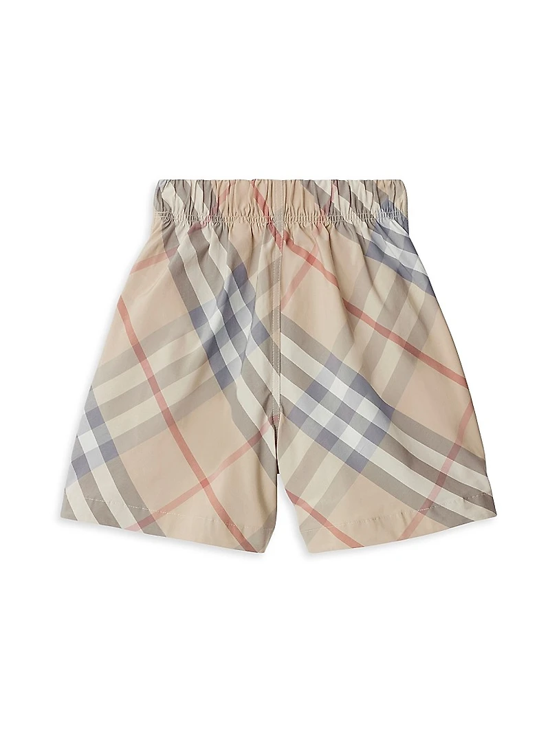 Little Boy's & Boy's Fabian Check Shorts