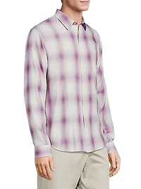 Mirage Plaid Cotton-Blend Shirt
