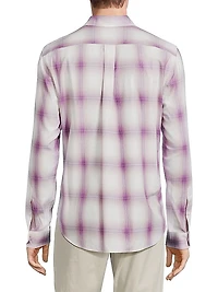 Mirage Plaid Cotton-Blend Shirt