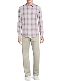 Mirage Plaid Cotton-Blend Shirt