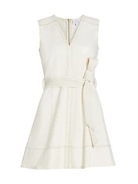 Reina Cotton Belted Minidress