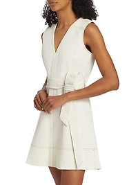 Reina Cotton Belted Minidress