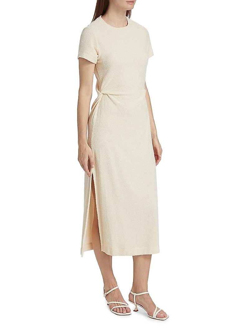 Aurora Cotton-Blend Tucked T-Shirt Dress