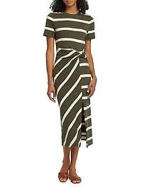 Cody Striped Short-Sleeve Dress