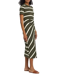 Cody Striped Short-Sleeve Dress