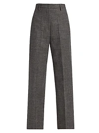 Malfile Wool-Blend Wide-Leg Trousers