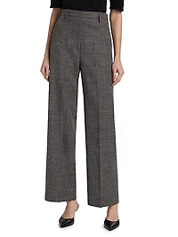 Malfile Wool-Blend Wide-Leg Trousers