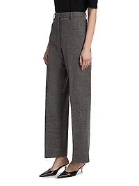 Malfile Wool-Blend Wide-Leg Trousers
